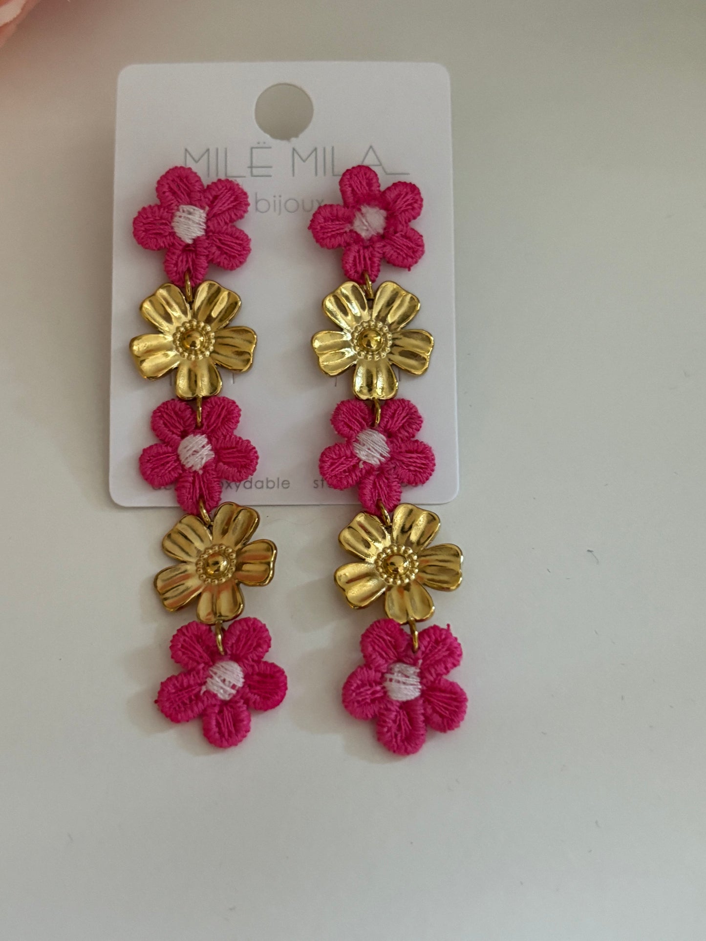 Boucles d’oreilles Marguerites