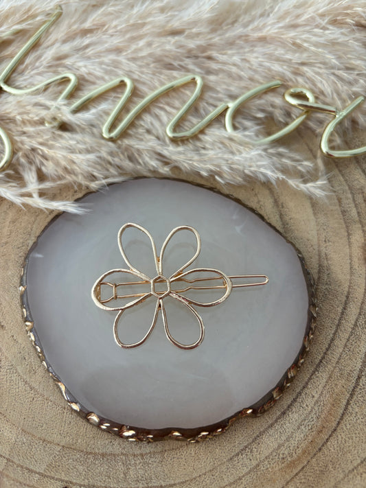 Barrette cheveux fleur