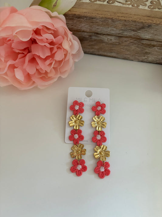 Boucles d’oreilles Marguerites